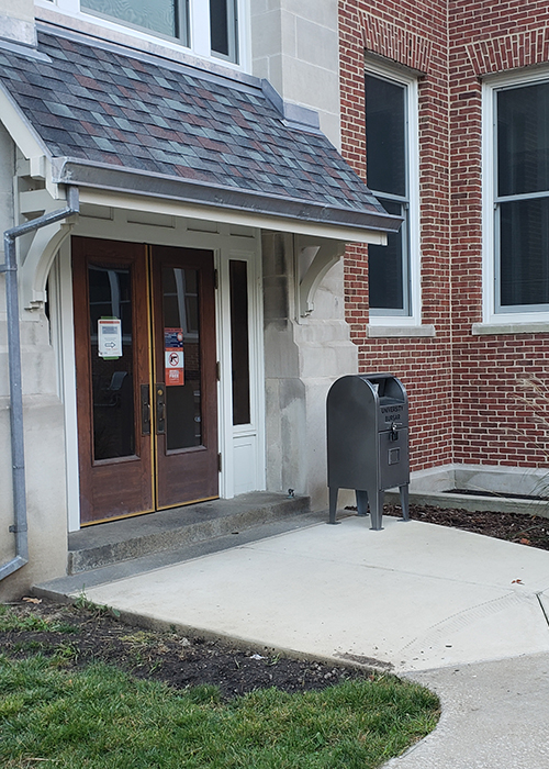 Photo of Bursar's Depository Payment drop box