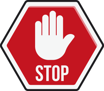 Stop sign icon